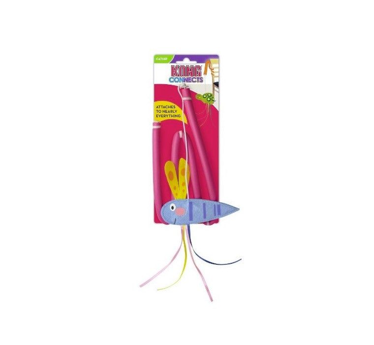 KONG Cat Cat toy fishing rod Connects Benderz Dragonfly