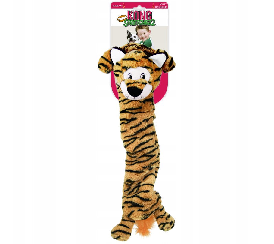 KONG Dog Toy Stretchezz Jumbo Tiger XL