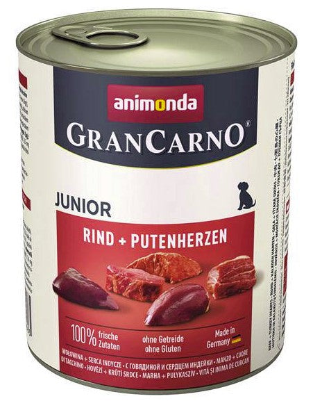 Animonda GranCarno  Junior Wołowina Indyk 400g