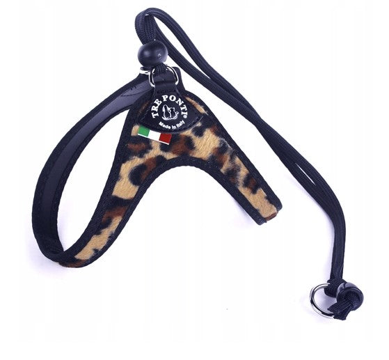 TRE PONTI Szelki reg. na plecach 2 leopard