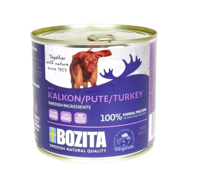 5163 Bozita pies 625g Indyk - mokra karma dla psów puszka