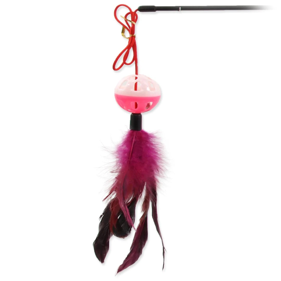 Magic Cat cat toy ball fishing rod with feathers
