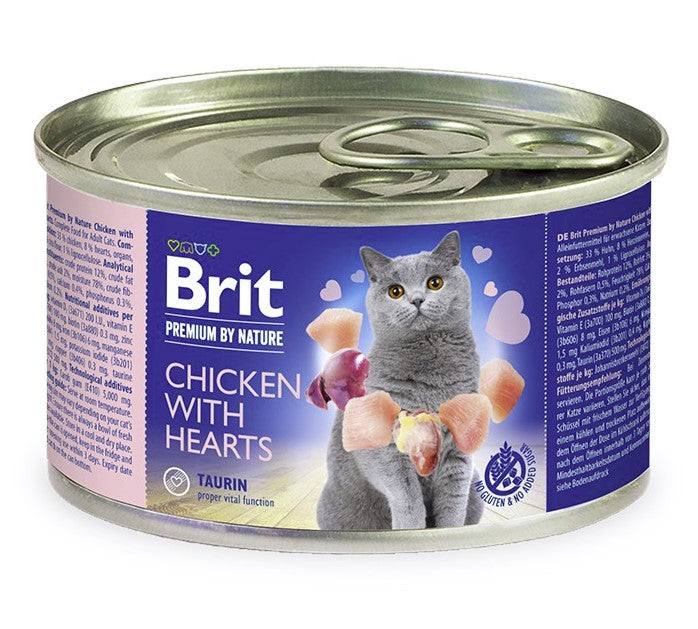 Brit Chicken Hearts 200g