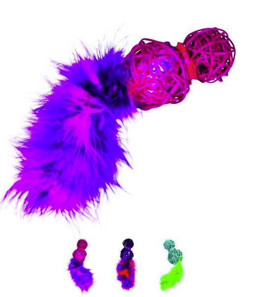KONG Zab. kota WC63E Cat Wubba Wicker Assorted