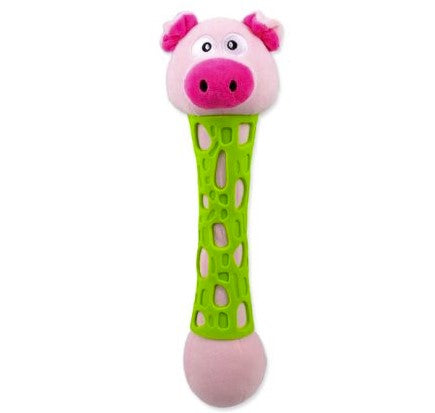 Be Fun Toy zabawka dla psa z TPR i pluszu świnka puppy 38cm