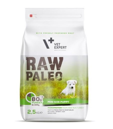 Raw Paleo Puppy mini Indyk 2,5kg