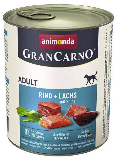 Animonda GranCarno 800g Wołowina Łosoś Szpinak