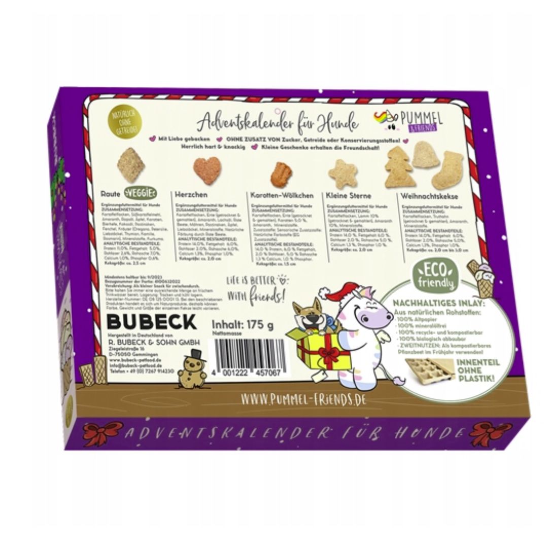 Bubeck Adventskalender Einhorn Hundeleckerlis