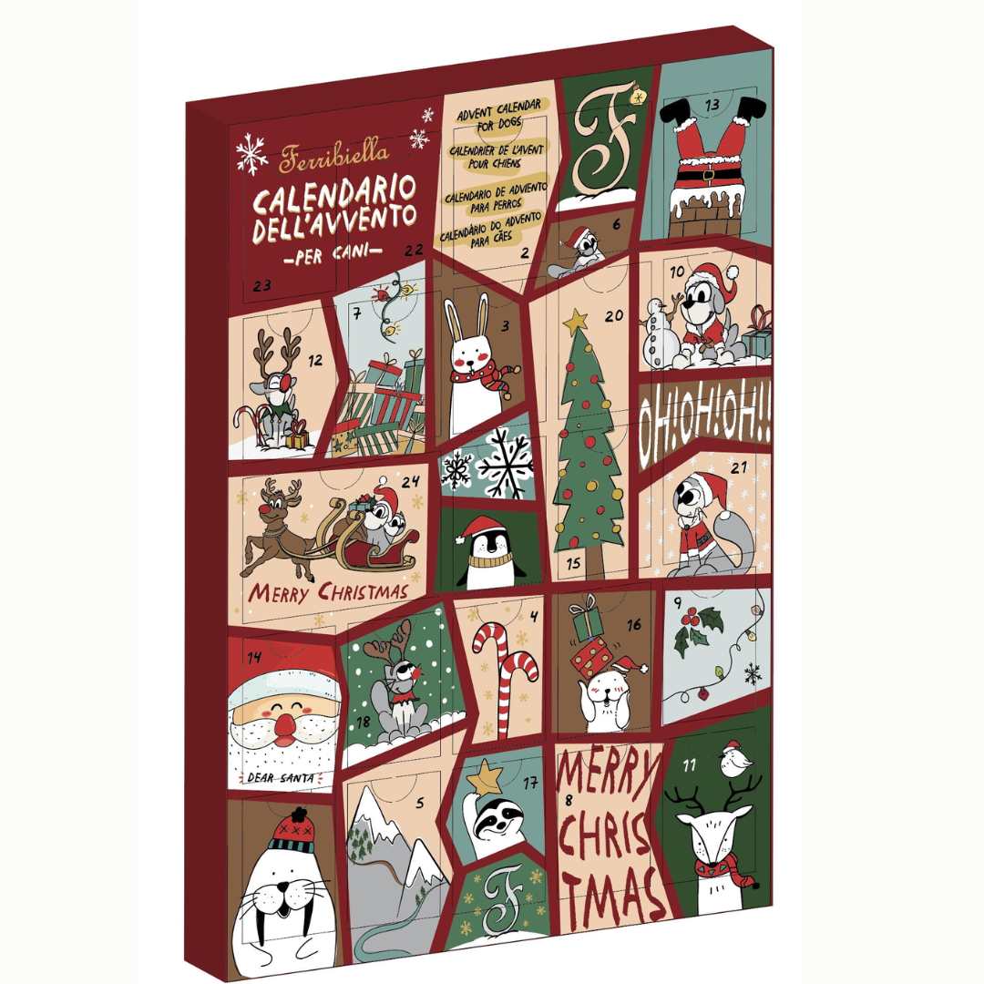 Ferribiella Adventskalender für Hunde mit Leckerlis